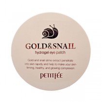 Petitfee Gold & Snail Eye Patch  黄金蜗牛凝胶眼膜  (60片)