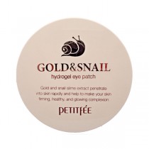 Petitfee Gold & Snail Eye Patch  黄金蜗牛凝胶眼膜  (60片)
